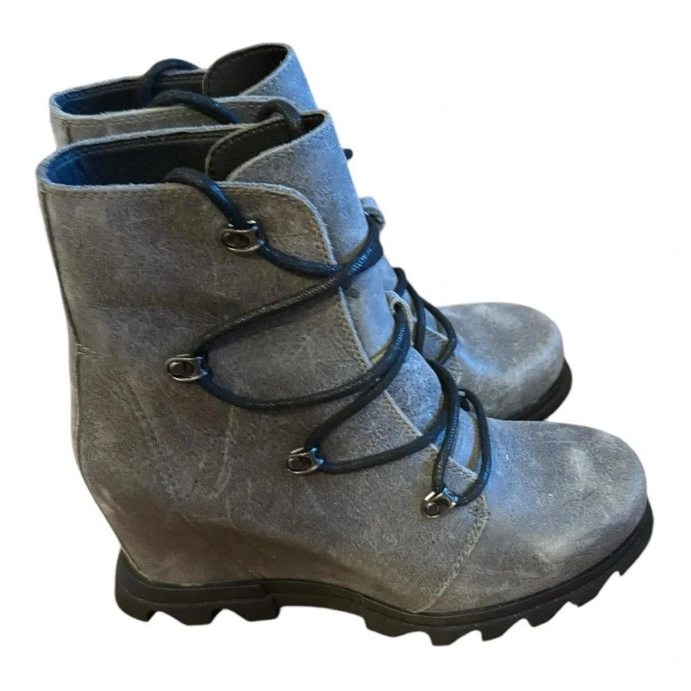 SOREL Joan Of Artic III Wedge Lace Boots Size 8 - Picture 8 of 8
